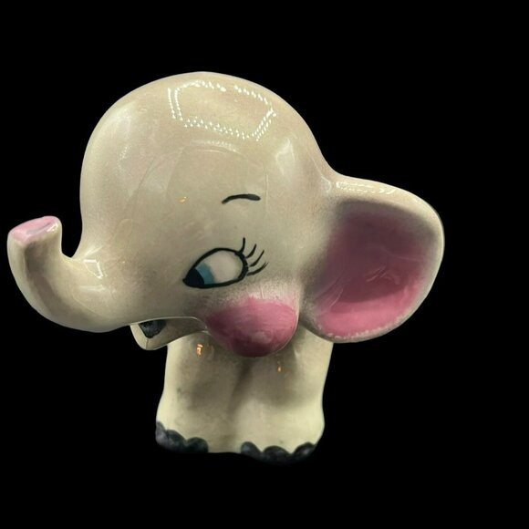 VTG Ceramic Elephant Bank 1950s No Place for Stopper Excellent Condition 8 x 5 - Picture 2 of 7